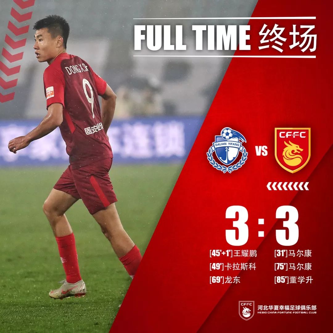 大连一方客场逼平河北华夏幸福,全力以赴 大连一方客场逼平河北华夏幸福,全力以赴